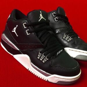NIKE JORDAN AIR FLIGHT 23 (BG) BLACK317820-011 CLASSIC MEN SHOES 12